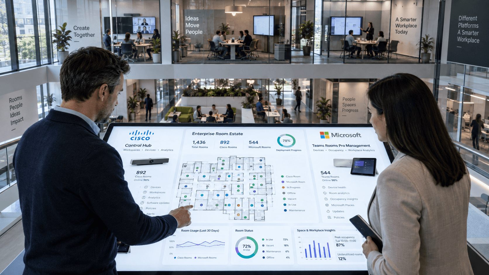 Cisco vs Microsoft Teams Rooms: The Room Management Battle
