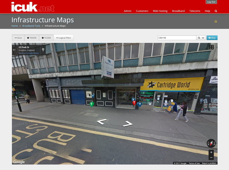 Infrastructure Mapping via ICUK