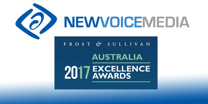 NewVoiceMedia Wins Frost & Sullivan Excellence Award