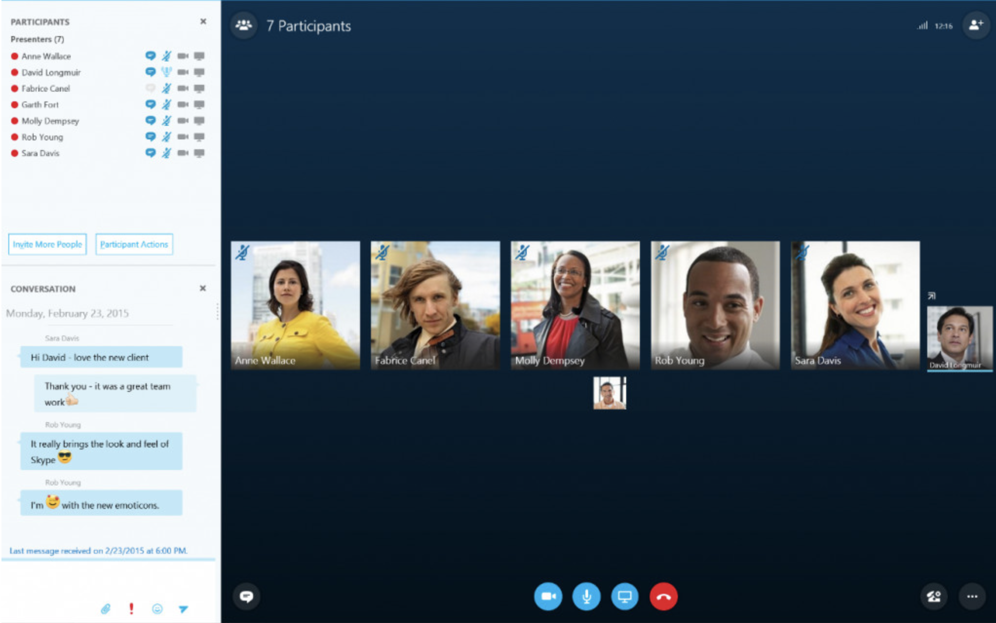 Skype Meeting Broadcast
