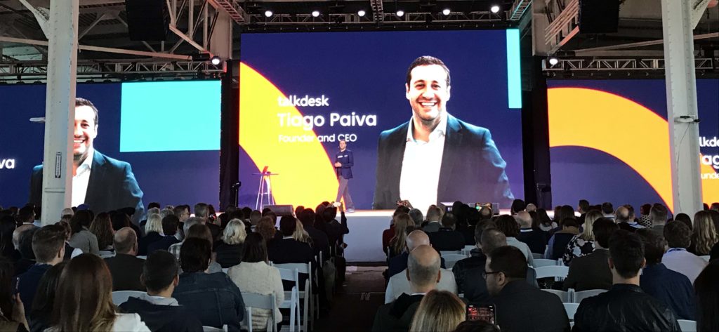 Tiago Paiva during the Opentalk18 Keynote