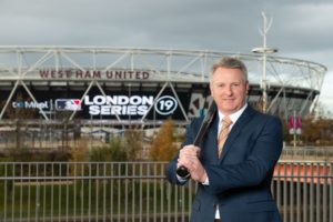 Richard Roberts outisde the London Stadium ahead of MLB's London Series