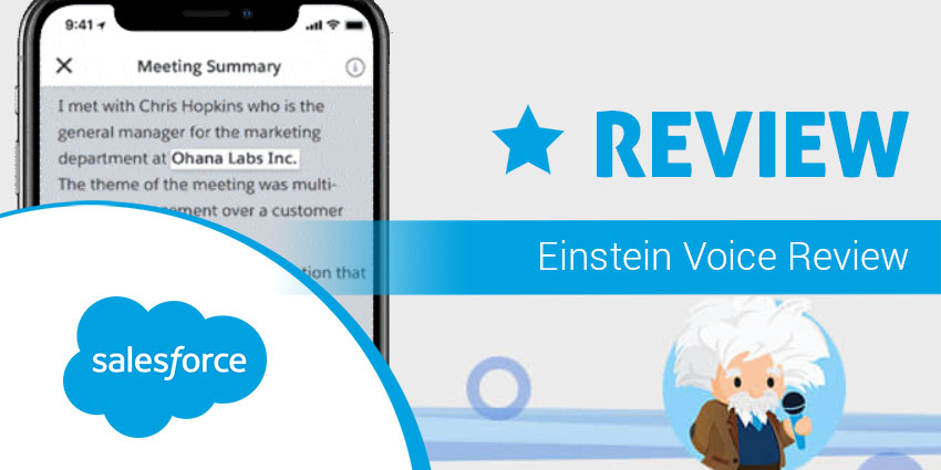 Salesforce Einstein Voice review