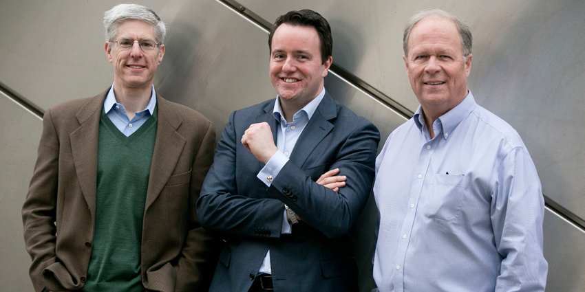(from l to r) Bob Victor, Senior Vice President of Comcast Business; Alan Foy, CEO of Blueface; Bill Stemper, President of Comcast Business
