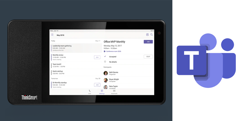 Lenovo-ThinkSmart-View-Microsoft-Teams