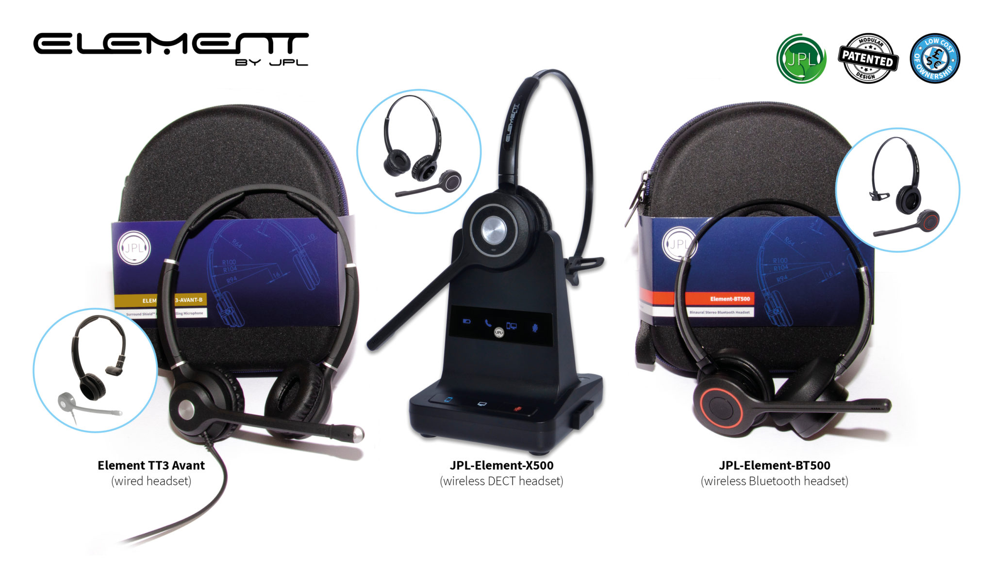 jpl element x500 wireless headset