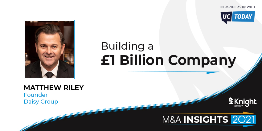 Matt RIley building a £1bn company