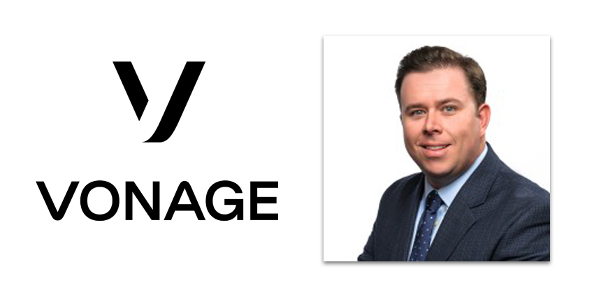 Headshot of Jim Regan alongside Vonage logo
