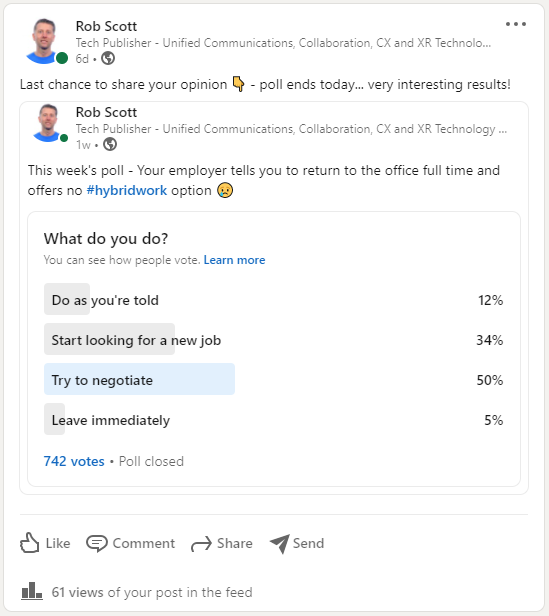 Rob Scott Hybrid Work Survey