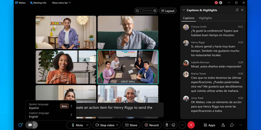 webex translations