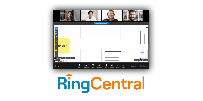 RingCentral announces Whiteboard for RingCentral Rooms