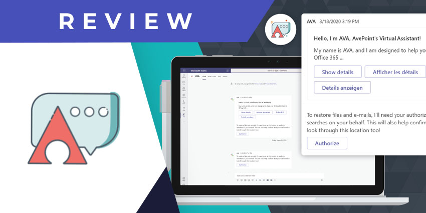 AvePoint’s Virtual Assistant (AVA) for Microsoft Teams Review: Empower Users to Look for Lost Files