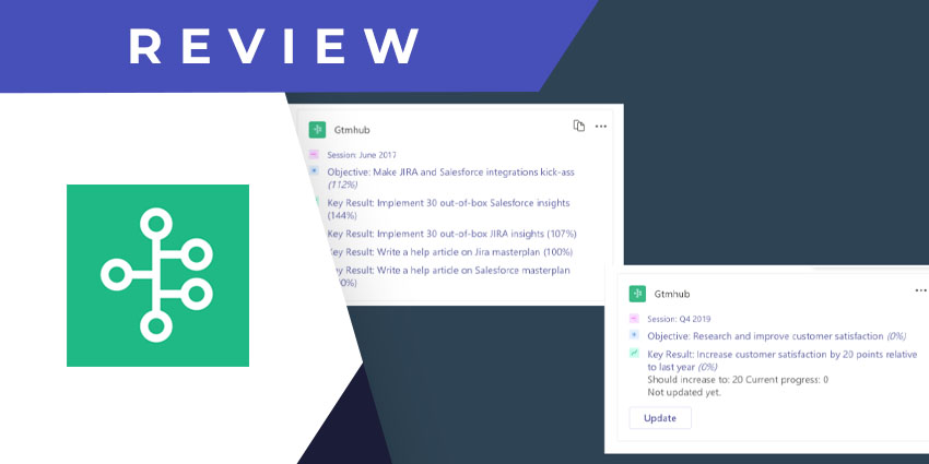 Gtmhub for Microsoft Teams Review: Simple, Affordable OKRs for Teams Users