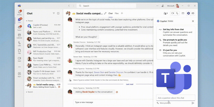 Microsoft Unveils Copilot for Teams Phone and Teams Chat