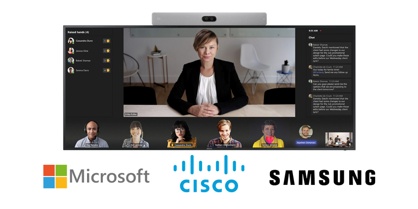 Microsoft, Cisco and Samsung partner