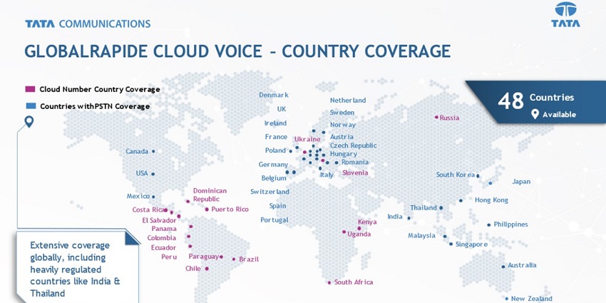 Tata Communications GlobalRapide Expands Cloud Voice Footprint and Adds Cloud Numbers
