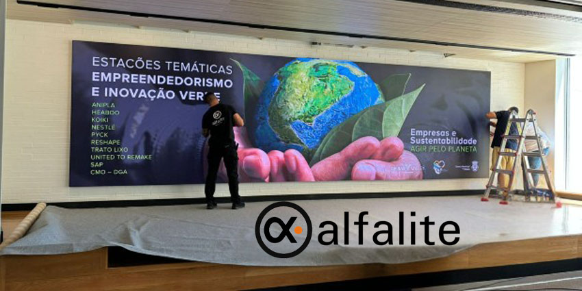 Alfalite Upgrades Nestlé Portugal HQ With 72-Panel LED Screen