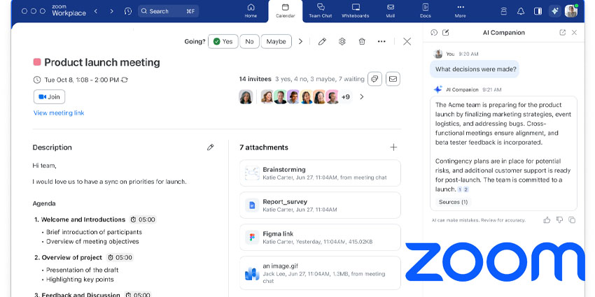 Zoomtopia: Zoom Announces 'AI Companion 2.0'