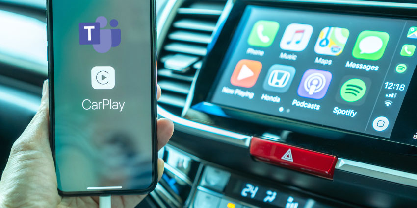 Microsoft Teams on Apple CarPlay