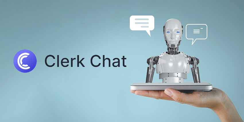 Person holding robot in conversation with customer