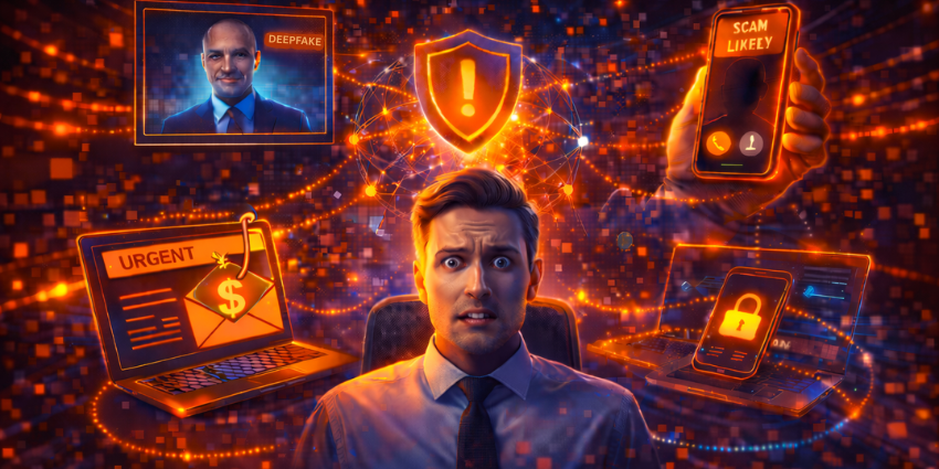 “UC deepfake threats impacting voice fraud security, AI in collaboration tools, and future UC security against synthetic media risk”