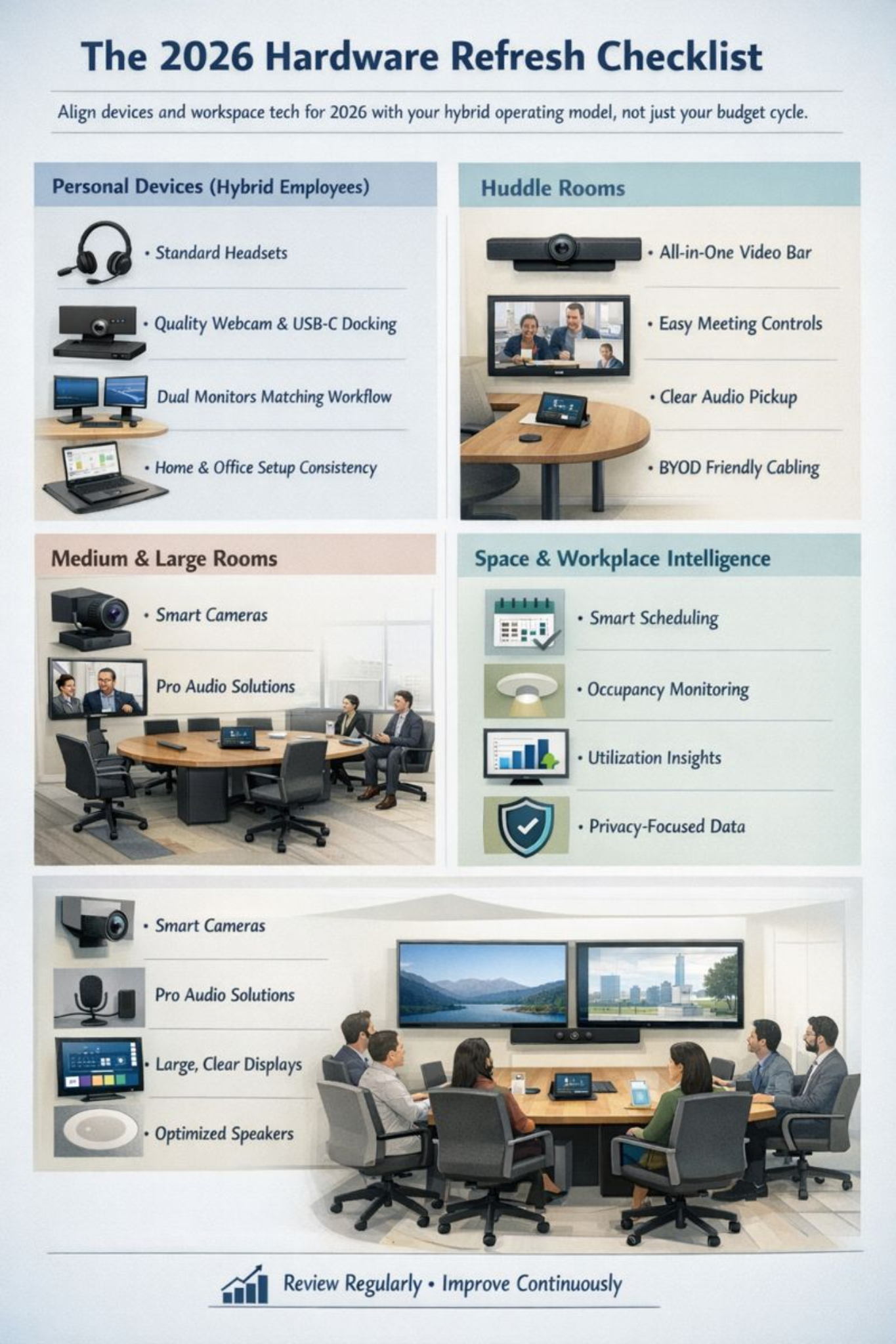 Image depicting the checklist enterprises should work through before doing a hardware refreshImage depicting the checklist enterprises should work through before doing a hardware refresh