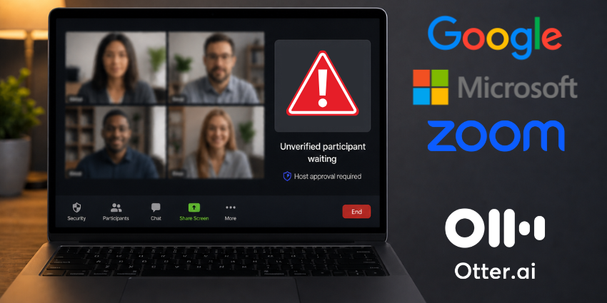 microsoft zoom google ai bots security otter.ai uc today 2026